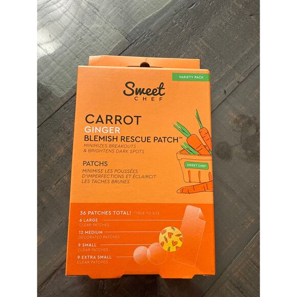 Sweet Chef Carrot Ginger Blemish Rescue Patch NEW Full Size - Picture 1 of 2